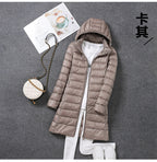 Marianne | Womens Long Puffer Coat Hooded Longline Lightweight Jacket