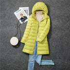 Marianne | Womens Long Puffer Coat Hooded Longline Lightweight Jacket