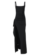 Marla | Womens Wedding Guest Strapless Backless High Slit Maxi Dress