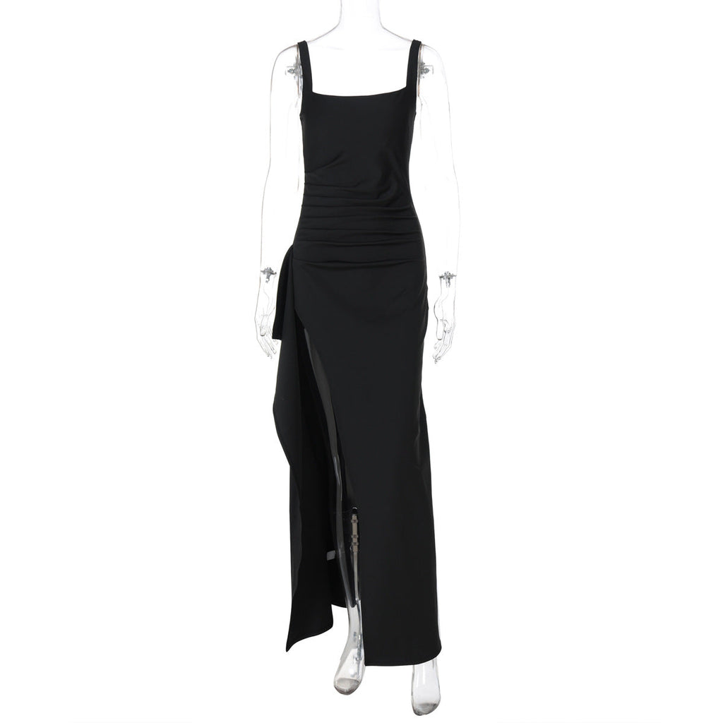 Marla | Womens Wedding Guest Strapless Backless High Slit Maxi Dress
