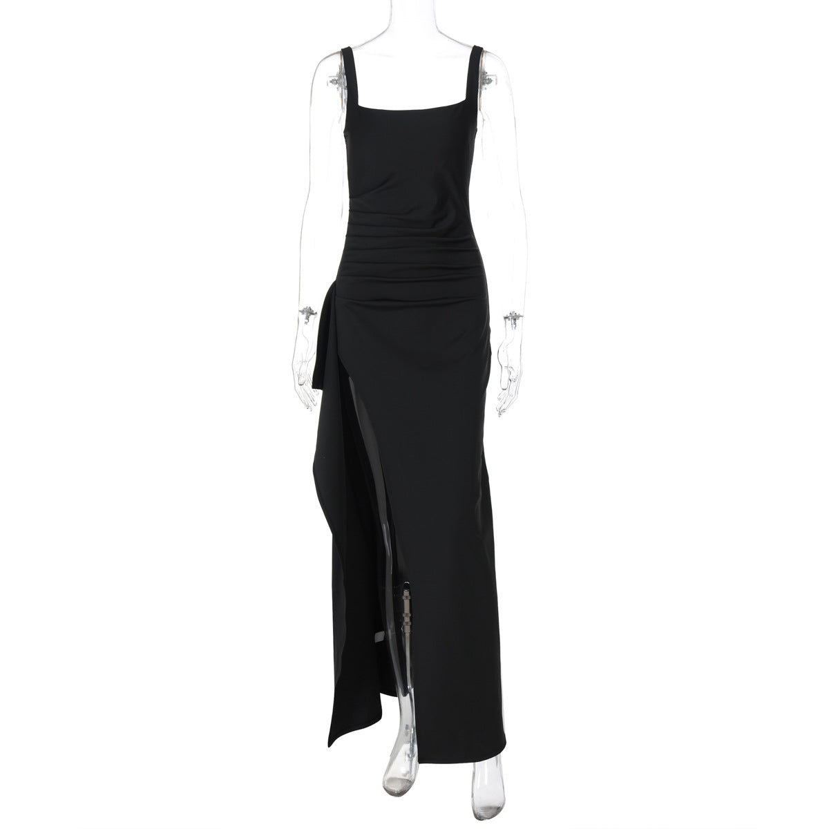 Marla | Womens Wedding Guest Strapless Backless High Slit Maxi Dress