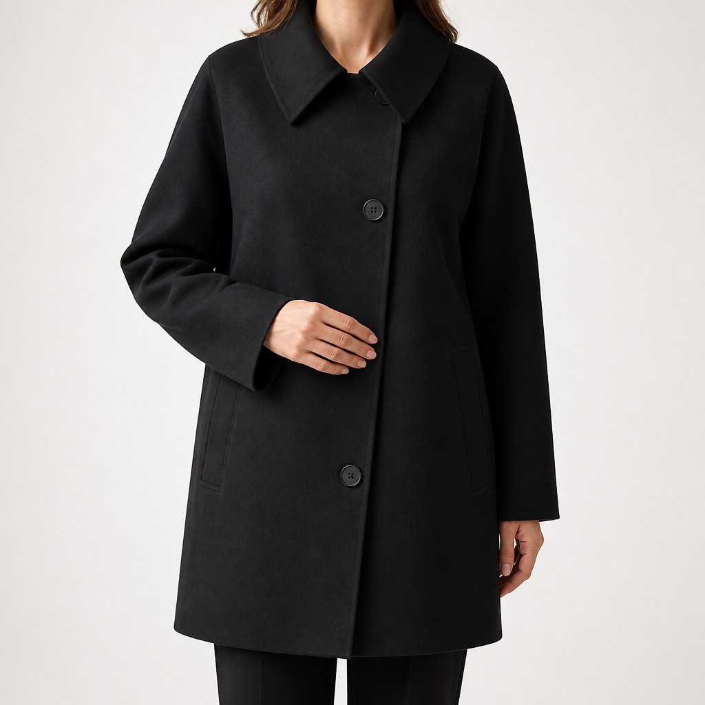 Marlee | Womens Faux Fur Coat Lapel Warm Winter Jacket, Black