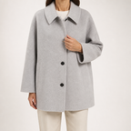 Marlee | Womens Faux Fur Coat Lapel Warm Winter Jacket, Grey
