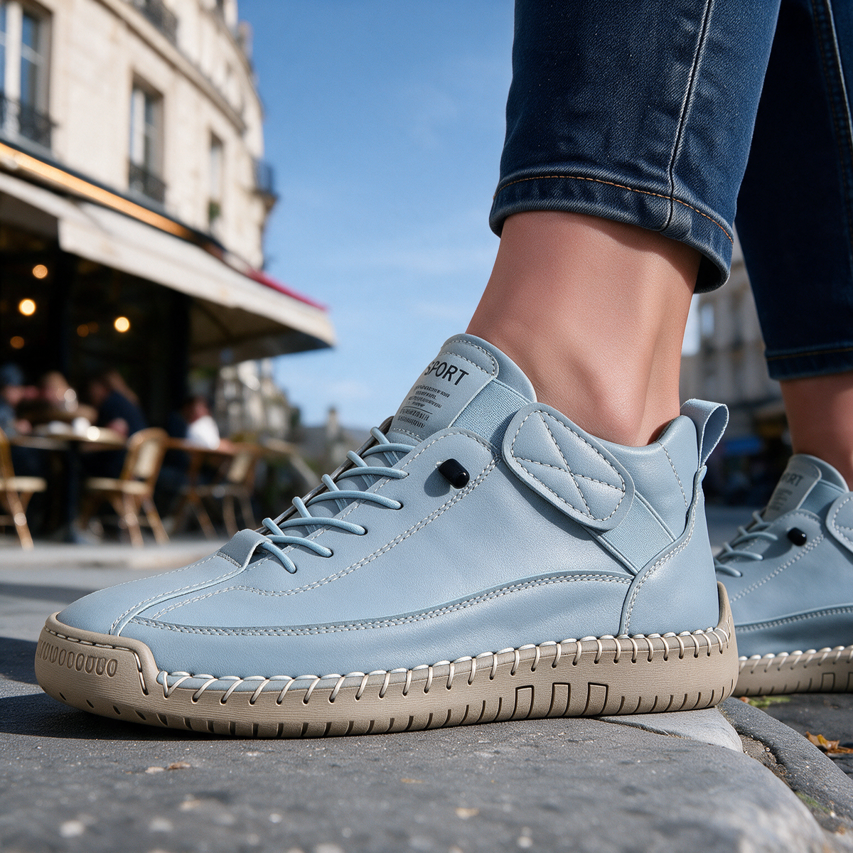 Marlowe hand-stitched orthopedic sneakers for women