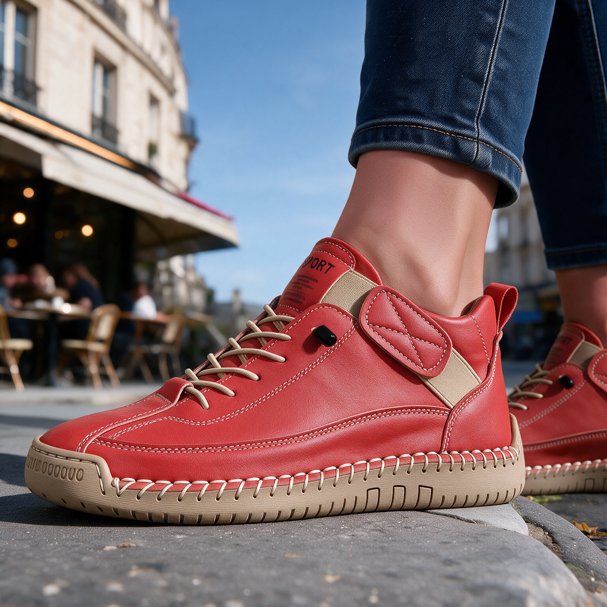 Marlowe hand-stitched orthopedic sneakers for women