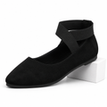 Marsha | Womens Round Toe Elastic Slip On Ballet Flats