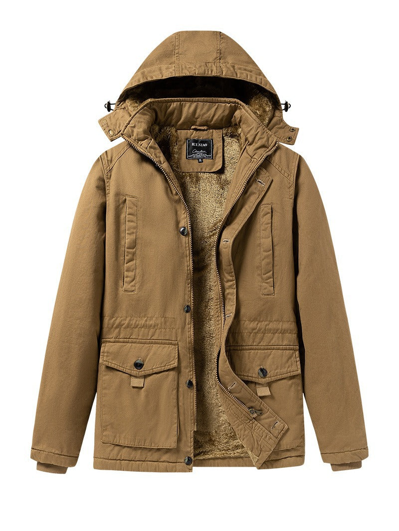 Marvin | Mens Fleece Lined Hooded Winter Workwear Work Jacket