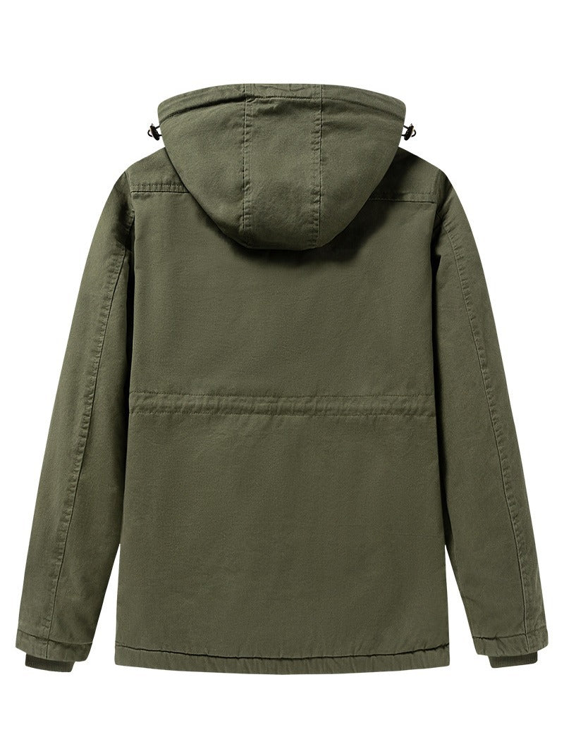 Marvin | Mens Fleece Lined Hooded Winter Workwear Work Jacket