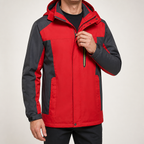 Maud | Mens Ski Jacket Fleece Lined Waterproof Windproof Snowboard Coat, Red 2