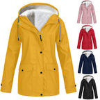 Maxwell | Mens Waterproof Fleece Lined Hooded Winter Rain Jacket