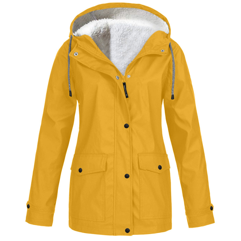 Maxwell | Mens Waterproof Fleece Lined Hooded Winter Rain Jacket