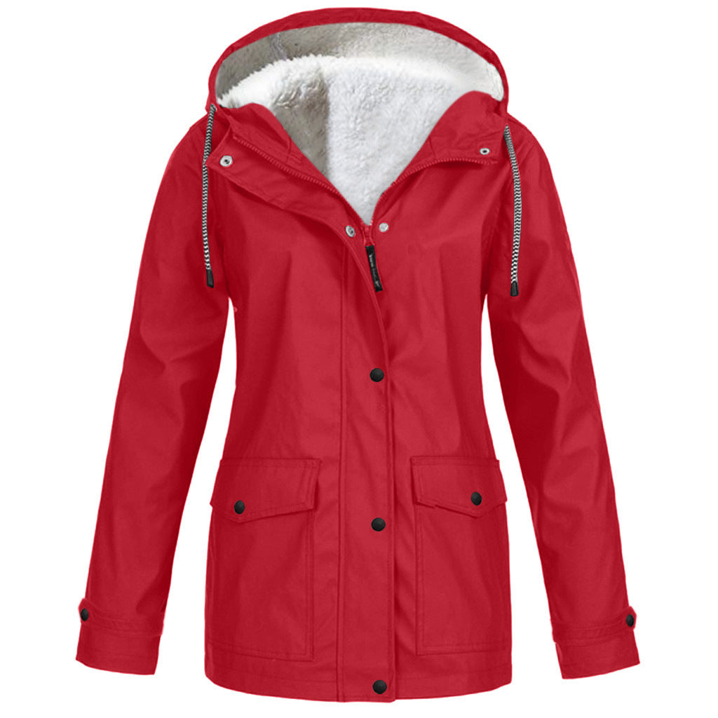 Maxwell | Mens Waterproof Fleece Lined Hooded Winter Rain Jacket