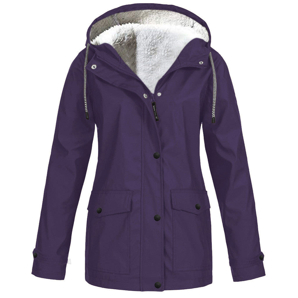 Maxwell | Mens Waterproof Fleece Lined Hooded Winter Rain Jacket