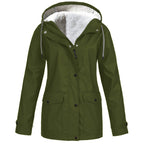 Maxwell | Mens Waterproof Fleece Lined Hooded Winter Rain Jacket