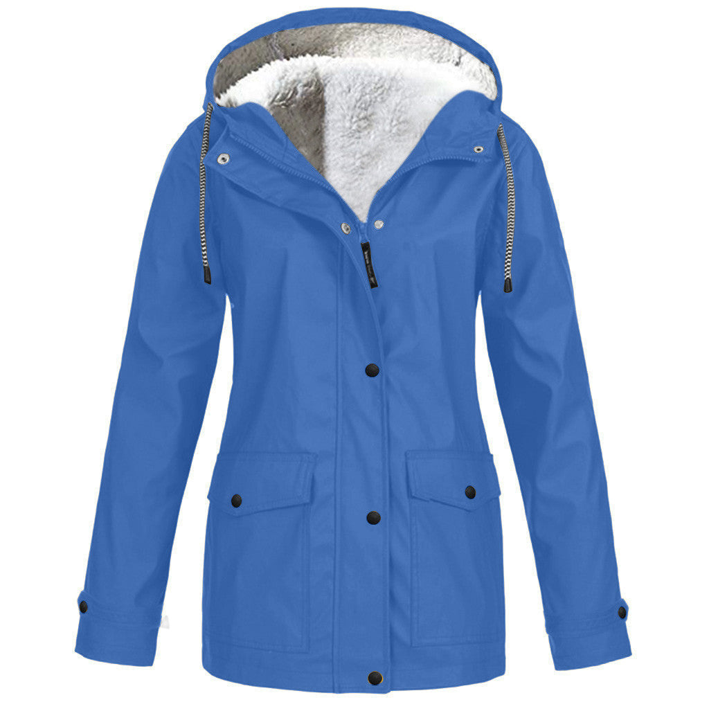 Maxwell | Mens Waterproof Fleece Lined Hooded Winter Rain Jacket