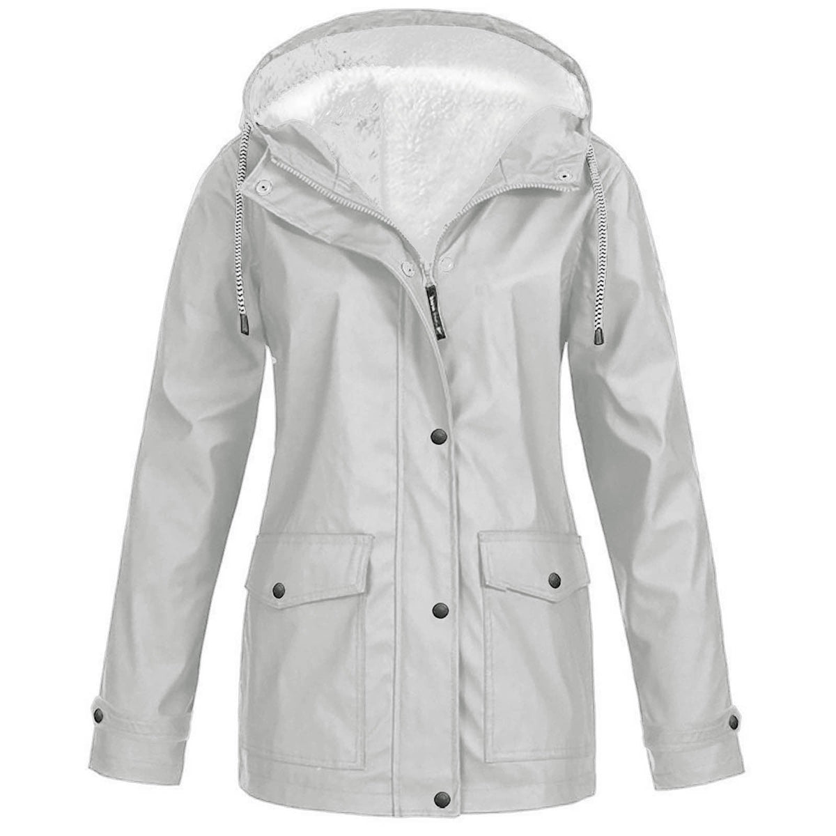 Maxwell | Mens Waterproof Fleece Lined Hooded Winter Rain Jacket