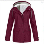 Maxwell | Mens Waterproof Fleece Lined Hooded Winter Rain Jacket