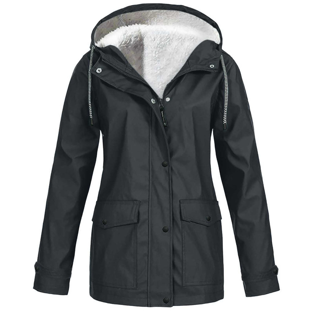 Maxwell | Mens Waterproof Fleece Lined Hooded Winter Rain Jacket