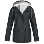 Maxwell | Mens Waterproof Fleece Lined Hooded Winter Rain Jacket