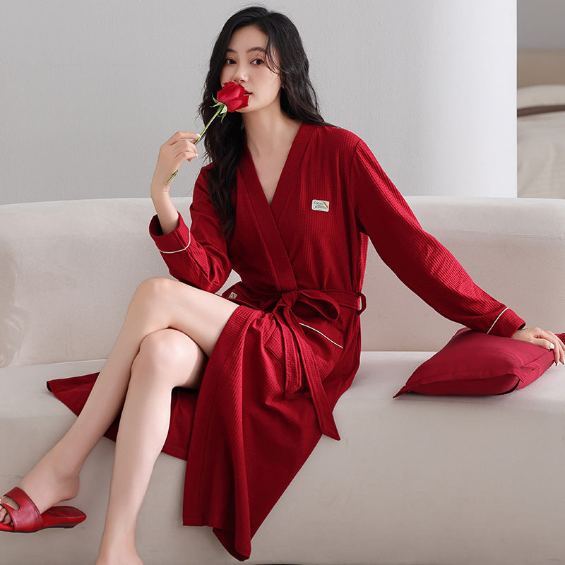 Meg | Womens Cotton Robe Bathrobe Loungewear