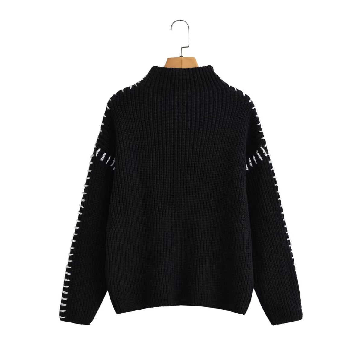 Melanie | Womens French Style Patchwork Long Sleeve Casual Top
