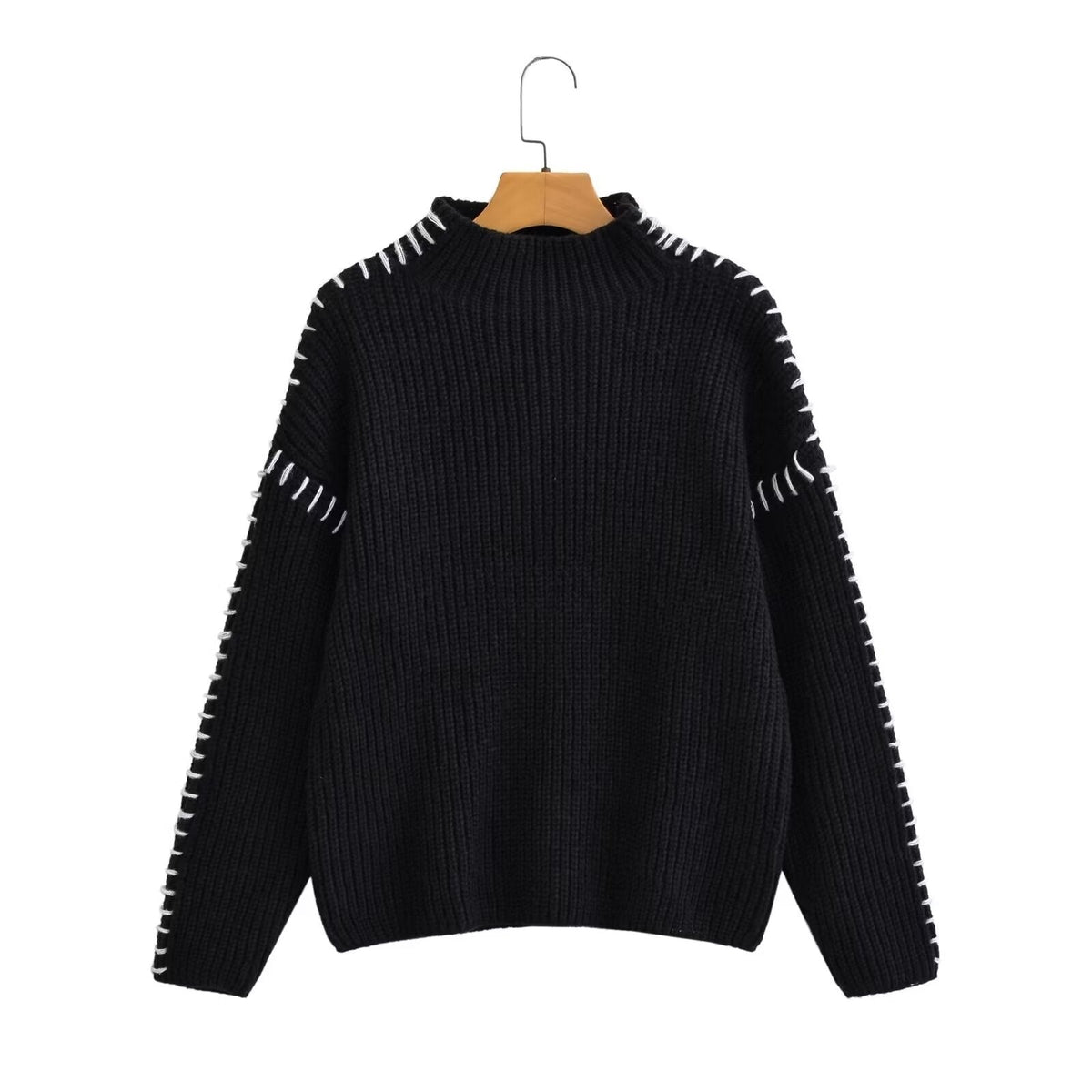 Melanie | Womens French Style Patchwork Long Sleeve Casual Top