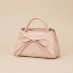 Melissa | Womens Large Bow Crossbody Bag Shoulder Purse Handbag, Pink