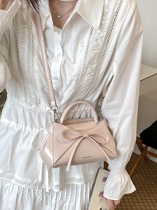 Melissa | Womens Large Bow Crossbody Bag Shoulder Purse Handbag