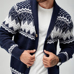 Merrick | Mens Solid Colour Knit Cardigan - 4