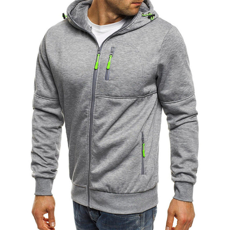 Michael | Mens Hooded Jacket Zip Up Lightweight Sports Windbreaker
