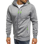 Michael | Mens Hooded Jacket Zip Up Lightweight Sports Windbreaker