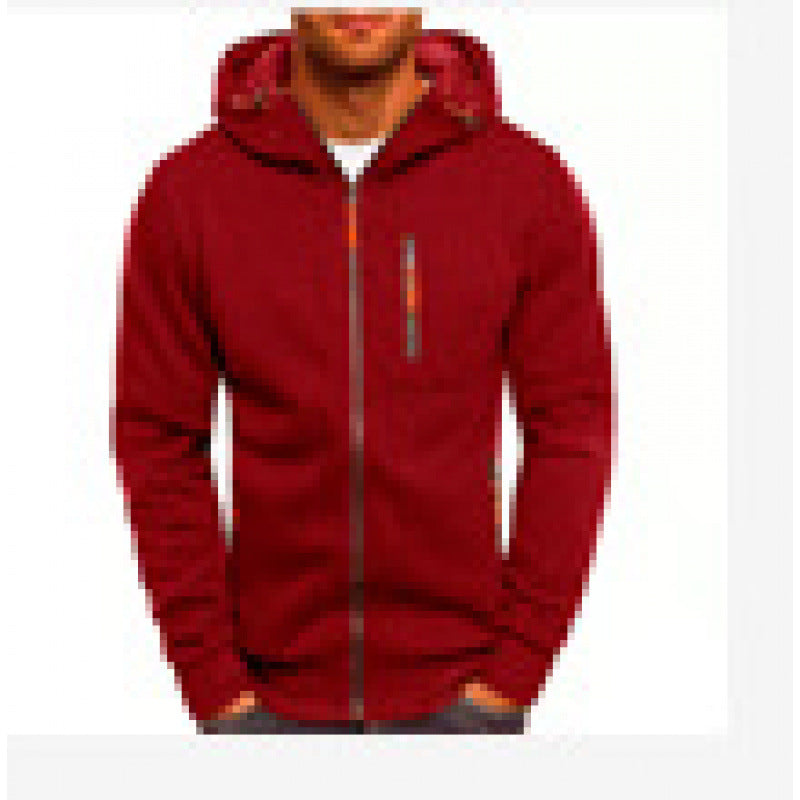 Michael | Mens Hooded Jacket Zip Up Lightweight Sports Windbreaker