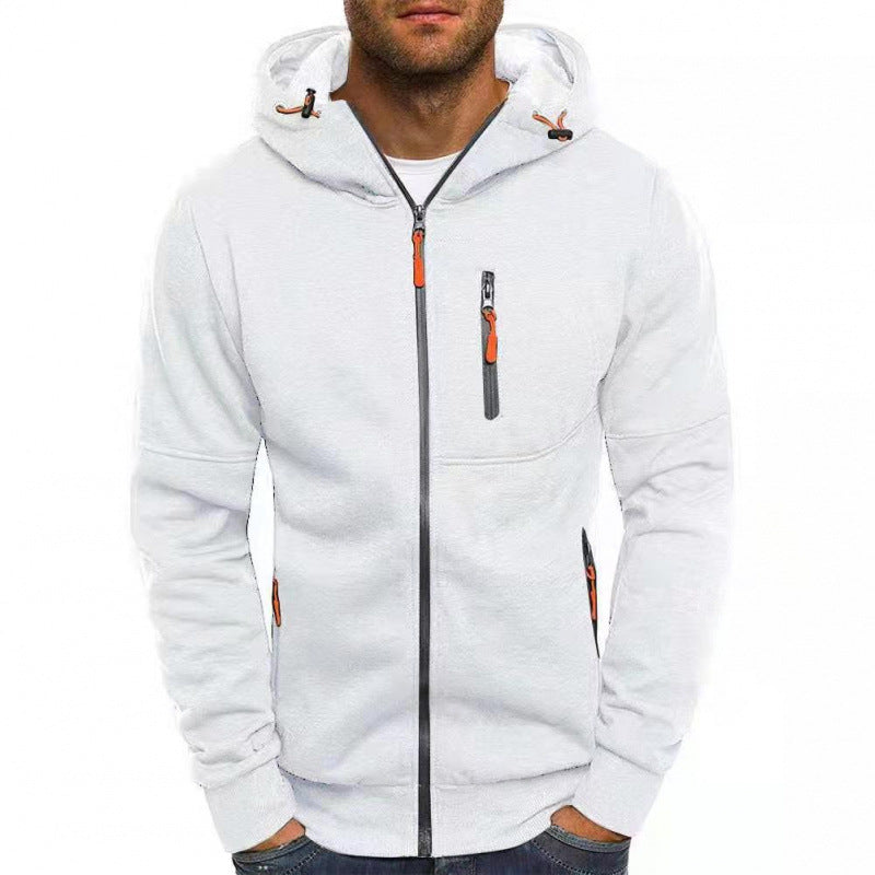 Michael | Mens Hooded Jacket Zip Up Lightweight Sports Windbreaker