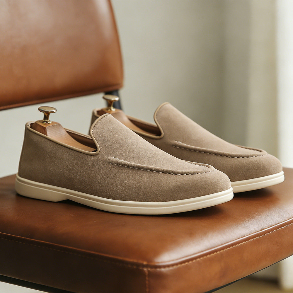 Mike | Mens Leather Loafers Slip On Driving Casual Loafer Shoes