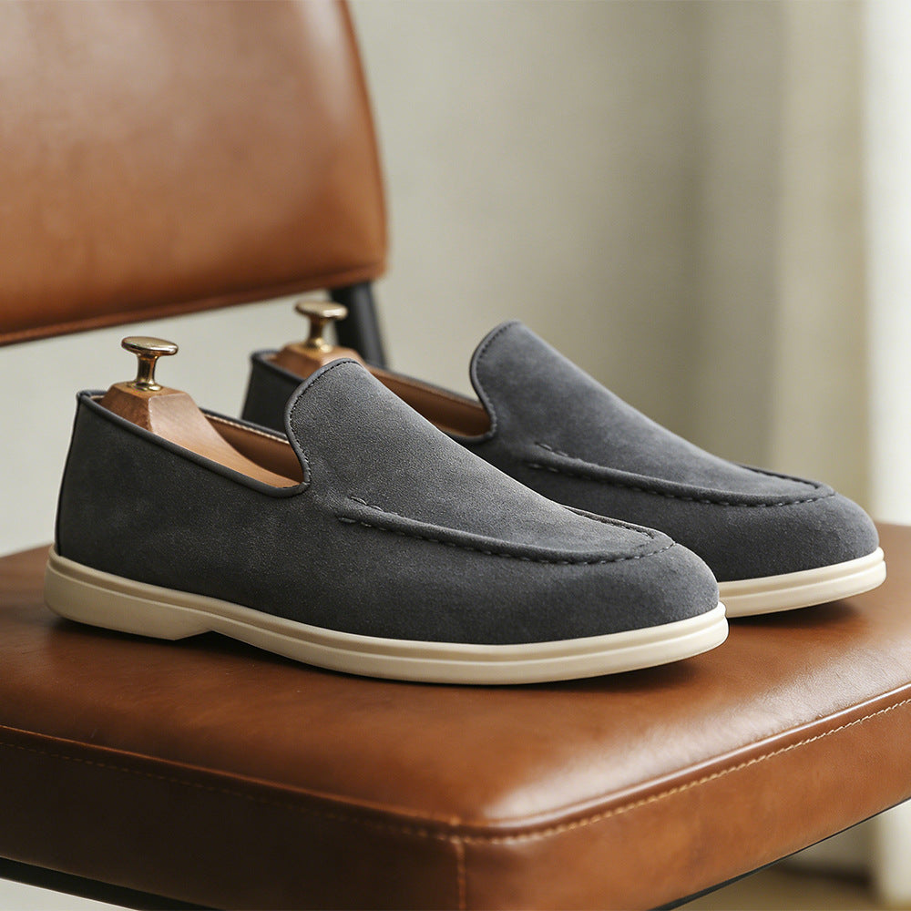 Mike | Mens Leather Loafers Slip On Driving Casual Loafer Shoes