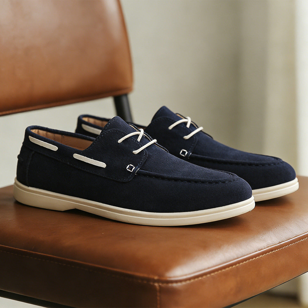 Mike | Mens Leather Loafers Slip On Driving Casual Loafer Shoes