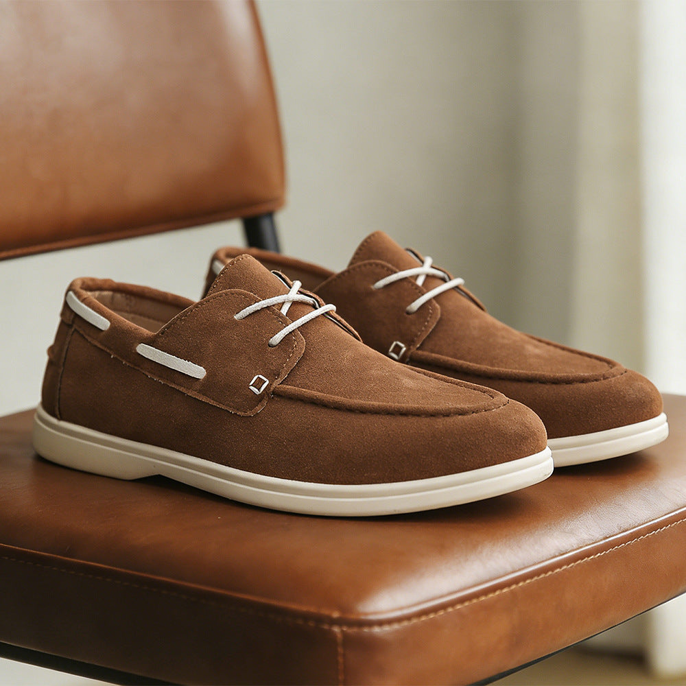 Mike | Mens Leather Loafers Slip On Driving Casual Loafer Shoes