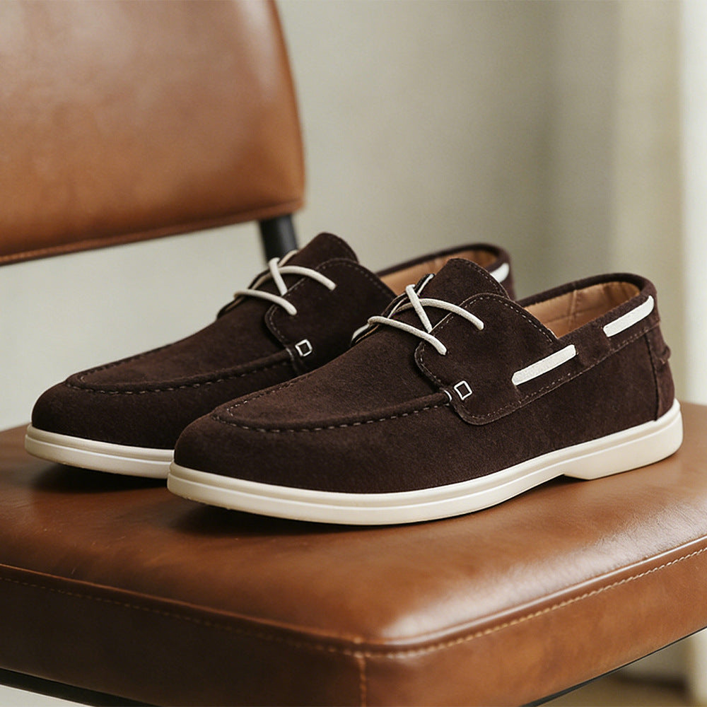 Mike | Mens Leather Loafers Slip On Driving Casual Loafer Shoes