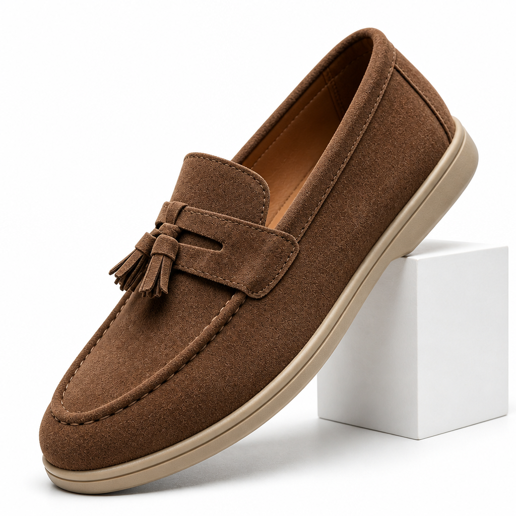 Mike | Mens Leather Loafers Slip On Driving Casual Loafer Shoes