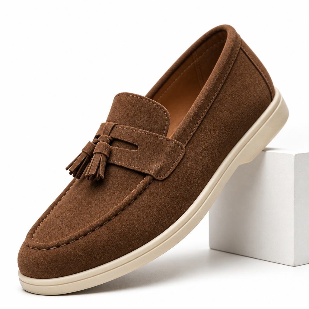 Mike | Mens Leather Loafers Slip On Driving Casual Loafer Shoes