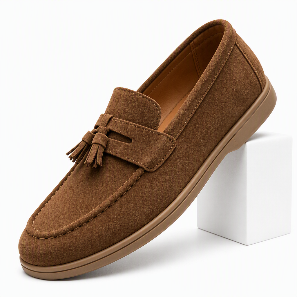 Mike | Mens Leather Loafers Slip On Driving Casual Loafer Shoes