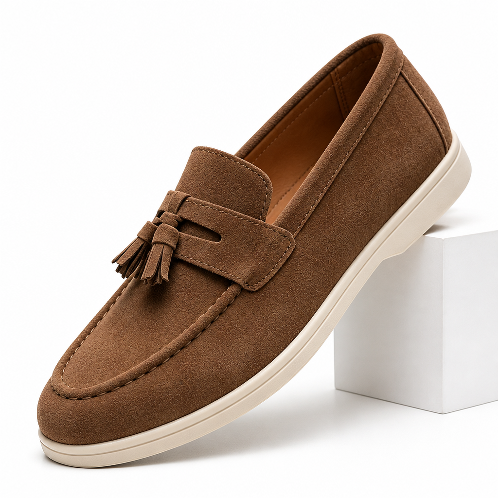 Mike | Mens Leather Loafers Slip On Driving Casual Loafer Shoes