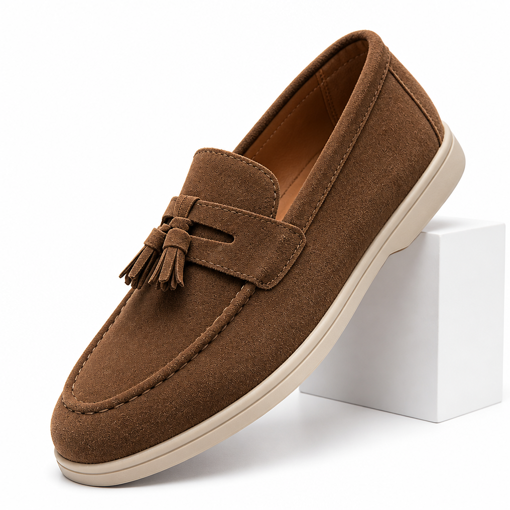 Mike | Mens Leather Loafers Slip On Driving Casual Loafer Shoes