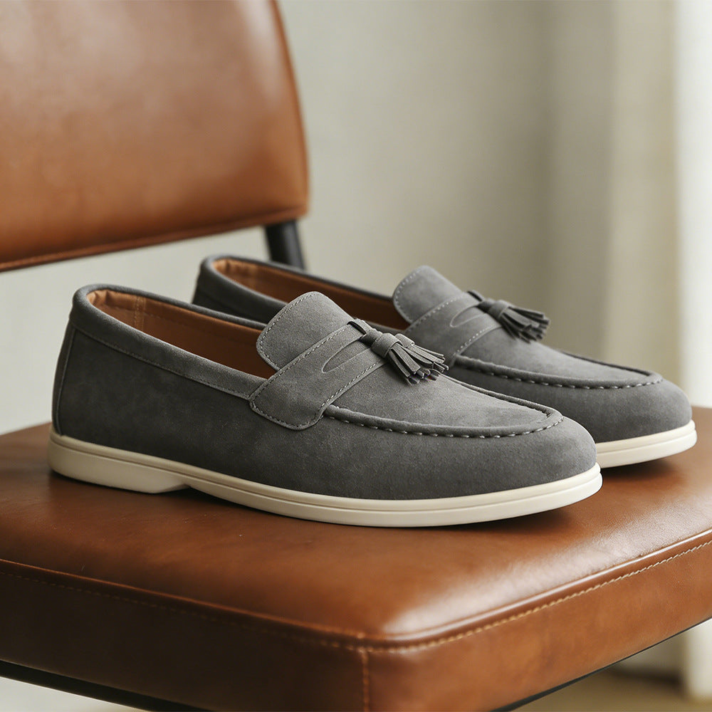 Mike | Mens Leather Loafers Slip On Driving Casual Loafer Shoes