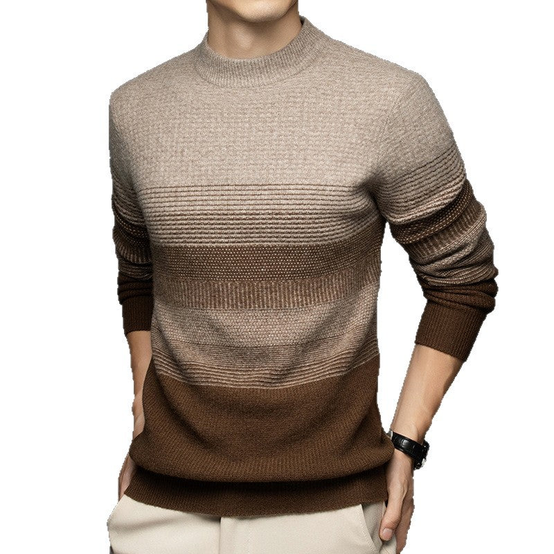 Mitchell | Mens Thick Warm Knit Sweater Round Neck Pullover