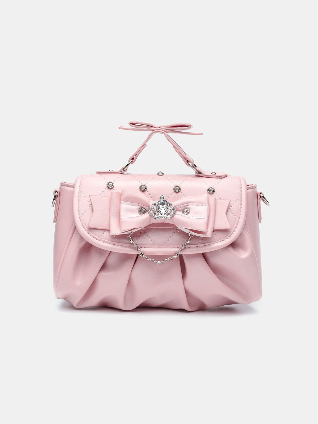 Mona | Womens Rhinestone Bow Evening Bag Shoulder Purse Handbag