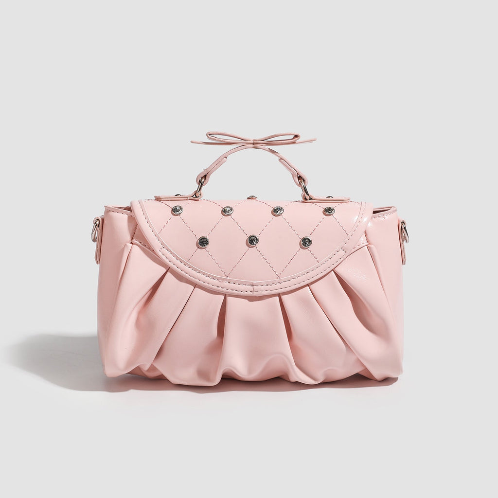 Mona | Womens Rhinestone Bow Evening Bag Shoulder Purse Handbag