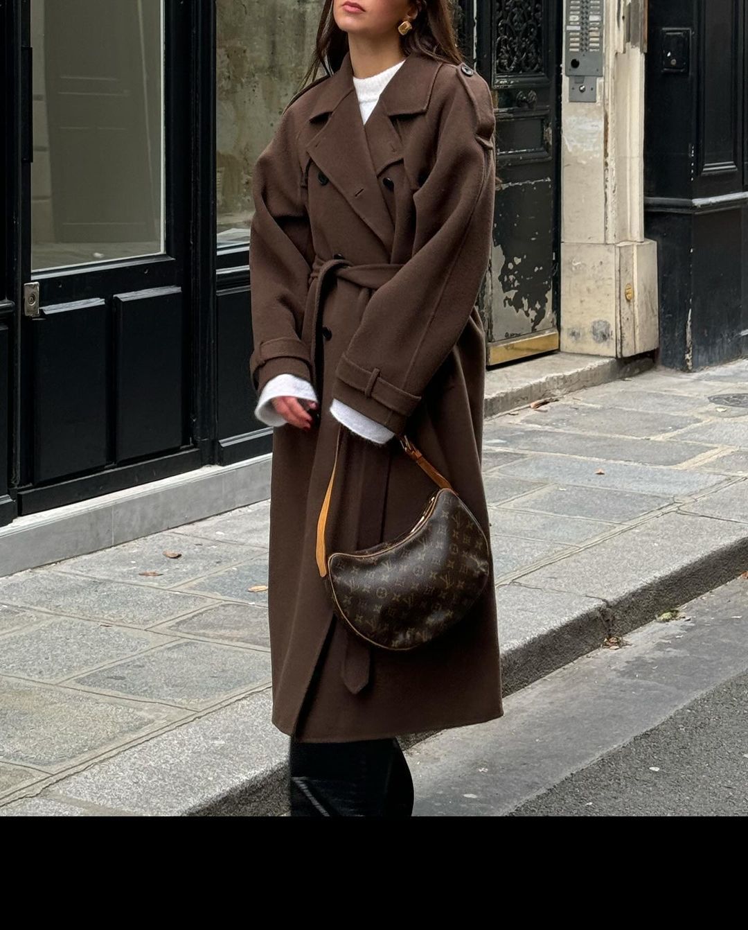 Monica | Womens Double Breasted Long Belted Trench Coat
