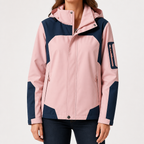 Myra | Womens Waterproof Windproof Packable Windbreaker Rain Jacket, Pink