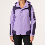 Myra | Womens Waterproof Windproof Packable Windbreaker Rain Jacket, Purple
